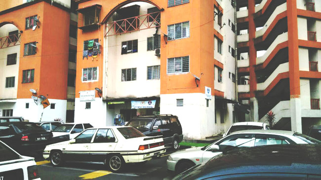 The surroundings of Seri Sabah flats
